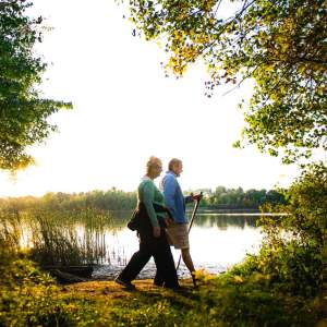 Hiking to birding locations