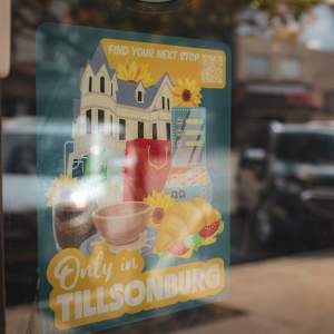 Only in Tillsonburg window decal
