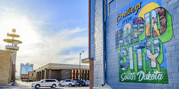 greetings from rapid city mural in downtown rapid city