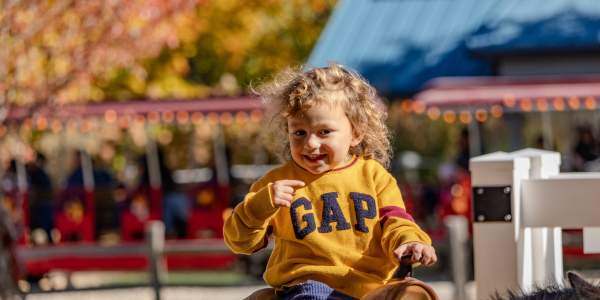 Kid at Pony Ride - Blackberry Farm
