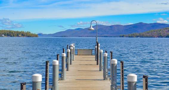 Dock on Lake George - Spring