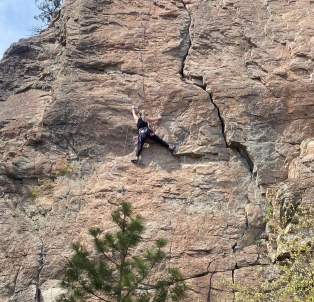 Sydney Solland Rock Climbing