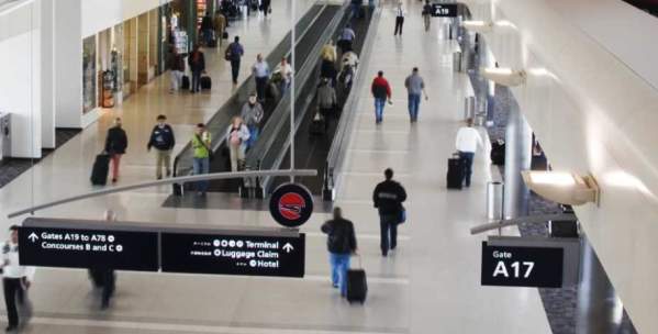 Detroit Metro Airport interior