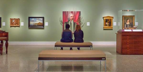 UMMA couple admiring art