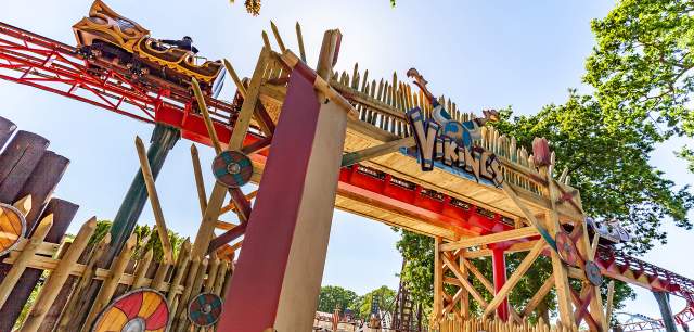 Entrance to Vikings Land at Drayton Manor Resort near Tamworth