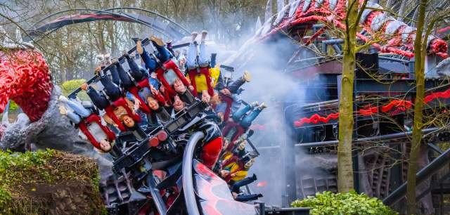 Nemesis Reborn rollercoaster at Alton Towers Resort
