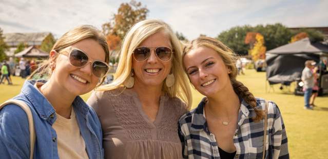 Three women at Bell Tower BREWFEST