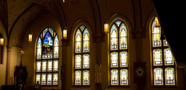 Stained glass windows