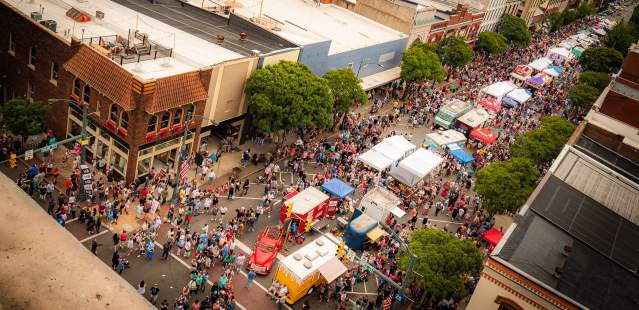Crowd at Cheerwine Festival