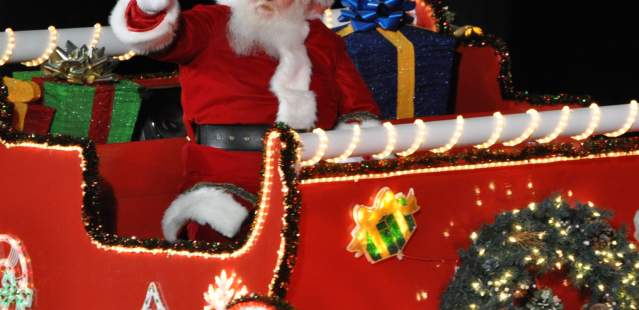 Adoration Parade Santa Float