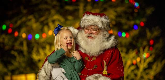 Girl & Santa