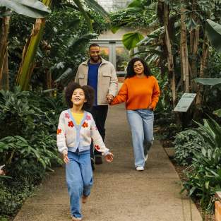 Family at Matthaei Botanical Gardens