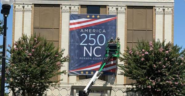 Community Partnerships Bring America 250 Banners to Roxboro and Person County