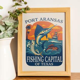 Fishing Capital of Texas Art Print