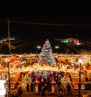 Sandusky Christmas Market Lights