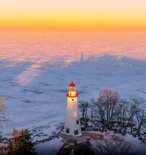 Marblehead Lighthouse Winter