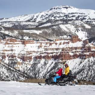 Snowmobiling near Cedar Breaks National Monument-Jay Dash