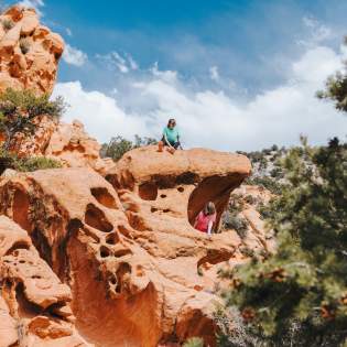 Hiking in Thunderbird Gardens in Cedar City, Utah