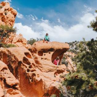 Hiking in Thunderbird Gardens in Cedar City, Utah