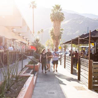 Arenas District, Downtown Palm Springs. The largest concentration of LGBTQ businesses in the Coachella Valley.