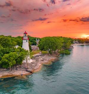 Marblehead Lighthouse at Sunset