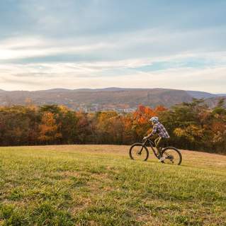 Angie Shaw - Mountain  Biking at Constitution Park - Cumberland MD