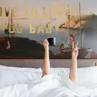 Fun photo of hotel room at The Revolution Hotel