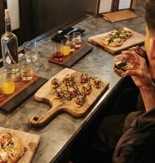 flatbreads and apps available at BIN 605 in rapid city, sd
