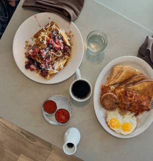 breakfast plates at Tally's silver spoon in downtown rapid city, sd