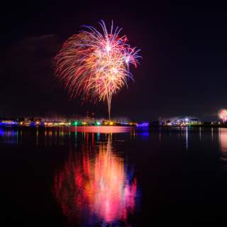 Fireworks show in Grapevine, Texas