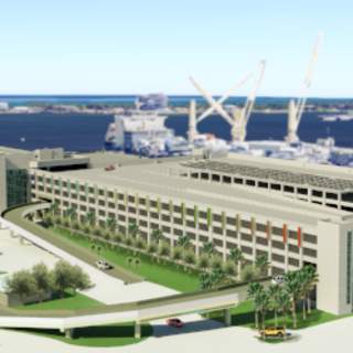 New six-story parking garage at Cruise Terminal 3 in Northport will connect with the Cruise Terminal and the Northport Parking Garage.