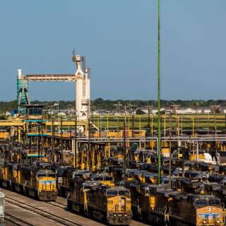 Golden Spike Tower and Bailey Yard