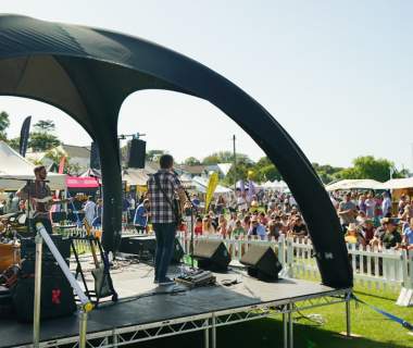 Live music at Lymington Seafood Festival in the New Forest