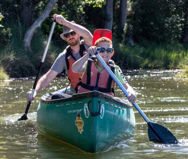 Canoeing on the Beaulieu River with New Forest Activities in the New Forest