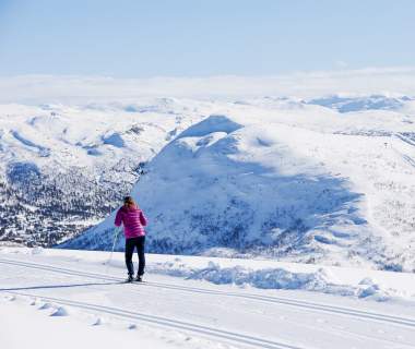 Enjoy the view skiing in Setesdal