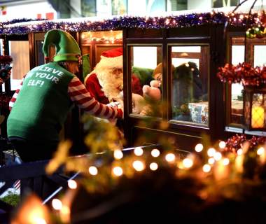 Santa on railway at Christmas at Exbury Gardens - What's On