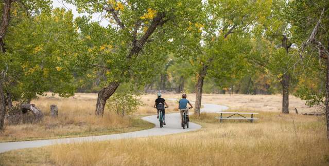 Biking at Edness Kimball and Fall Colors