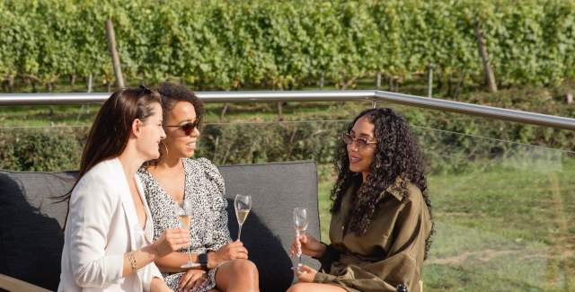 Albourne Estate sparkling wine tasting