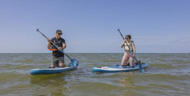 Paddleboarding at Littlehampton's The Beach