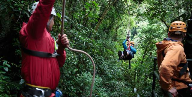 Ziplining