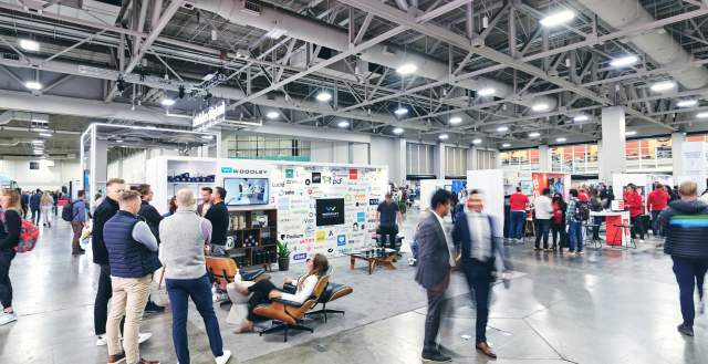 Attendees at the Salt Palace Convention Center