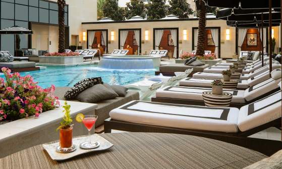 Post Oak Pool with cocktail