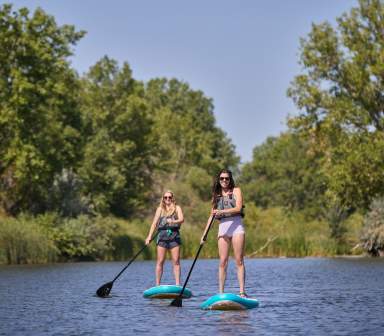 Paddleboard outdoors