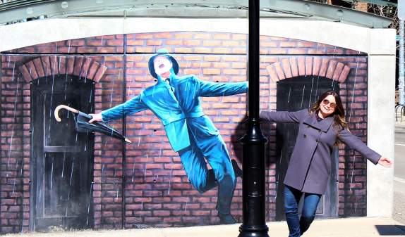 Women with Singing in the Rain Mural