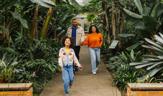 Family at Matthaei Botanical Gardens