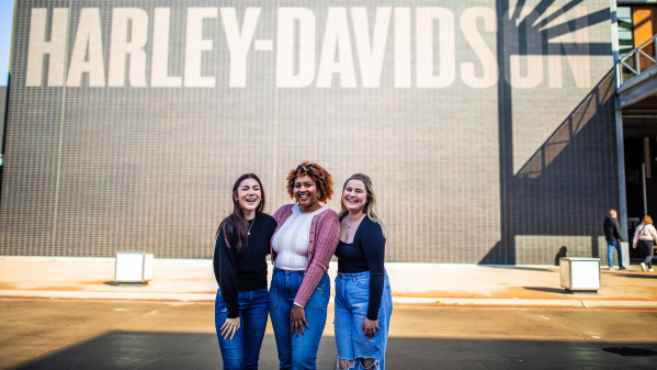 Harley-Davidson Museum Exterior with People