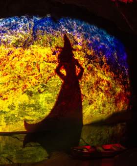 Projection at Wookey Hole Caves - Credit Ambitious
