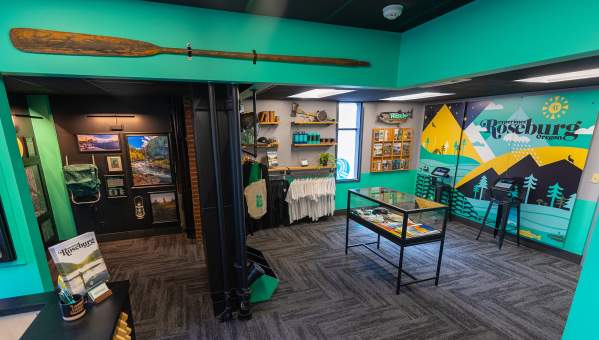 Interior view of visitor and tourist information center