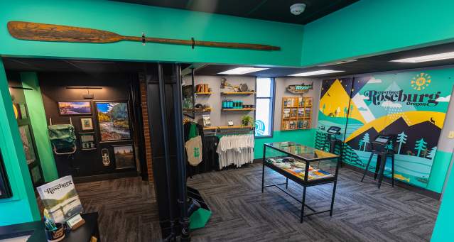 Interior view of visitor and tourist information center