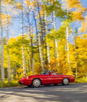 Scenic drive on Casper Mountain